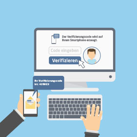 Zweistufige Verifizierung - One-Time-Password eingeben