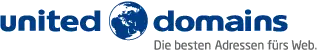 Logo united-domains GmbH - schnelle, internationale Registrierung von Domain-Namen