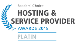 Logo Hosting Service Provider Platin 2018