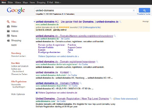 Domains bestellen leicht gemacht: Google optimiert seine Suche