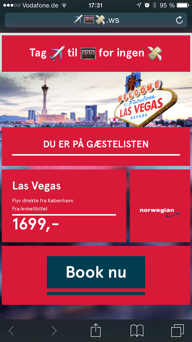 Norwegian Airlines - Emoticon-Domain Kampagne