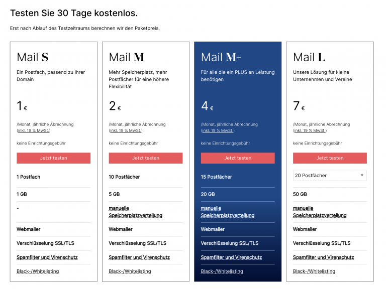 Wie richte ich ein E-Mail-Postfach ein?
