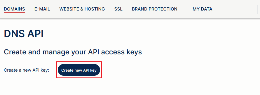 create key