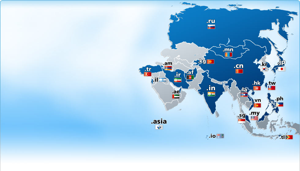 Domains aus Asien registrieren